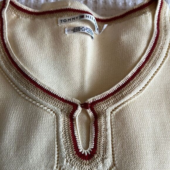 Tommy Hilfiger Sweater flare sleeve dainty button size L - Picture 6 of 8